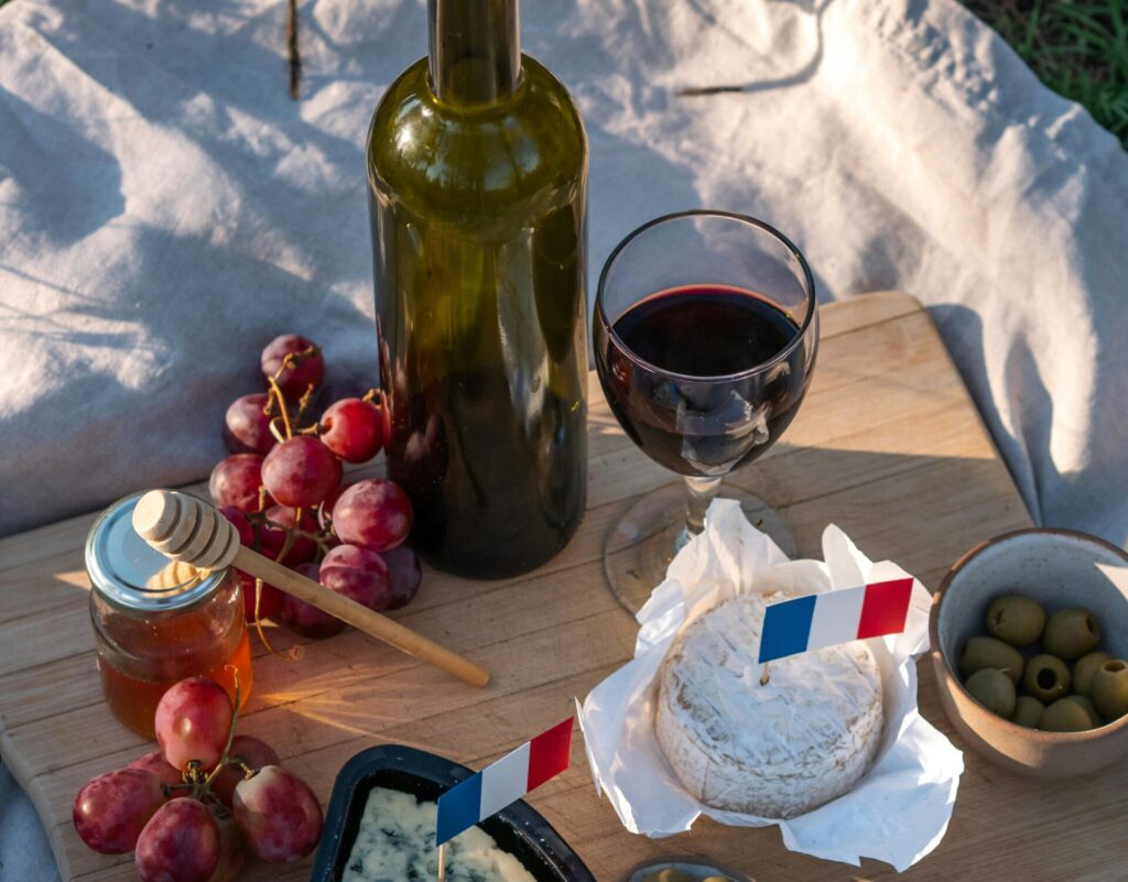 French wine and cheese